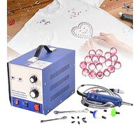 RayGenius Machine à Poser Les Perles à ultrasons, 80Pcs/Min Hotfix Rhinestone Applicator, No Need Glue DIY Beads Rhinestone Press Fixing Machine