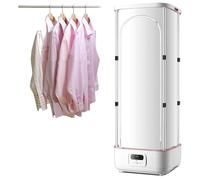 Machine à Repasser Automatique, Compacte, Blanche, SèChe-Vapeur, Grande Capacité, Indispensable pour Un Repassage Rapide Et Facile sans Plis, avec Pince à DéFroisser,Basic