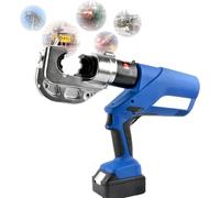 Pince à Sertir Hydraulique, Outil De Sertissage De CâBle Sertisseuse De Fil éLectrique, Pour Terminal Cuivre Et Aluminium, Avec Batterie 4.0ah, Plage De Sertissage 16-300mm²,ReinforcedEZ400