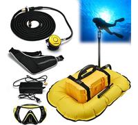 RayGenius Respirateur De PlongéE éLectrique, Bouteille De PlongéE Portable Rechargeable, PlongéE sans RéServoir, Indicateur De Niveau De Batterie Et RéGulateur De PlongéE.,D4000-Yellow