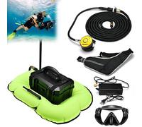 RayGenius Respirateur De PlongéE éLectrique, Compresseur De PlongéE Respiratoire Portable, avec PlongéE sous-Marine, Profondeur De PlongéE Maximale De 10 MèTres.,D3000-Black