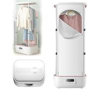 RayGenius SèChe-Linge Et Fer à Vapeur Portatif à Cycle à Air Chaud 360 avec Minuterie Intelligente Et e d'entretien Automatique des VêTements.,Upgraded