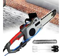 RayGenius TronçOnneuse à BéTon, TronçOnneuse éLectrique, Machine De DéCoupe Murale DiamantéE, 2 ChaîNes/2 Guides, pour Granit Et BéTon Armé 350