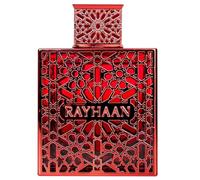 Rayhaan Crimson Eau de parfum 100 ml - Parfum pour homme chaud, épicé et élégant | Avec notes de cannelle, cardamome, patchouli et vanille | Parfum longue durée pour homme avec autocollant Kajal