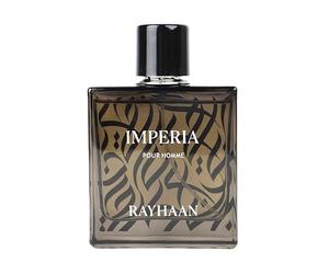 Rayhaan Impéria Eau de Parfum Spray Unisex 3.4 oz | Long Lasting Fragrance | Bergamot, Lavender, Mugwort, Honey, Vanilla, Tonka, Benzoin | Elegant Perfume Bottle with Kajal