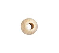 Rayher 1202031 Lot de 5 perles en bois poli Ø 25 mm trou 10 mm