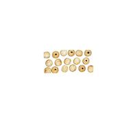 Rayher 1250331 Lot de 52 Perles en Bois FSC 100% polies Ø 10 mm Naturel SB-Btl
