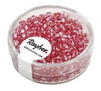 Perle rocaille - Rose - Garniture argent - Ø 2,6 mm - 16 g Rose G