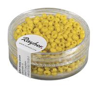 Rayher 1405620 Weber rocailles, 2,6 mm àž, opaque, boîte 17 g, jaune