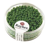 Rayher 1405629 Weber rocailles, 2,6 mm àž, opaque, boîte 17 g, vert