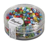 Rayher 1405649 Weber rocailles, 2,6 mm àž, Opaque, Boîte 17 g, Mélange