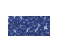 Rayher 1405710 rocailles, 2,6 mm ø, Transparent, Boîte 17 g, D. Bleu