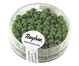 Rayher 1406729 Perles indiennes de 4,5 mm de diamètre Vert