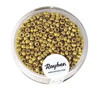 Rocailles, 2,6 Mm Ø, Nacre, Or, Pas Lavable, Boîte 17 G