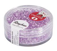 Rayher 14142308 Papillon de rocailles, 2 x 4 mm, Boîte 18 g, Lilas