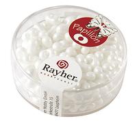 Rayher 14143120 Papillon de rocailles, 3,2 x 6,5 mm, Boîte 18 g, mondstein