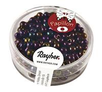 Rayher 14143820 Papillon de rocailles, 3,2 x 6,5 mm, Boîte 18 g, Améthyste