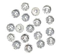 Rayher 14202801 Poli-Perles Verre Irisées Diamètre 3 mm-Boîte de 100 mm en Cristal de Roche