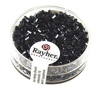 Rayher 1430123 en verre Boîte Stylos, 2 x 2 mm, avec reflets argentés, 16 G, blutst, Blutstein