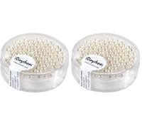 Rayher 14399102 Renaissance Boîte de 95 perles de cire en verre 3 mm (Lot de 2)
