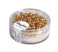 Rayher 14400161 Renaissance Boîte de 85 perles de cire en verre 4 mm