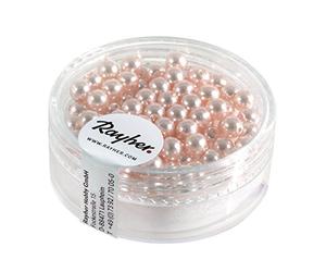 Rayher 14400258 Renaissance Boîte de 85 perles de cire en verre Rose Ø 4 mm