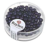 Rayher 14400316 Renaissance Perles en verre ciré, ø 4 mm