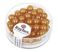 Rayher 14401162 Renaissance Lot de 45 Perles de Cire en Verre 6 mm