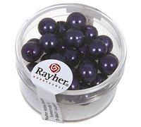Rayher 14402316 Renaissance Lot de 25 Perles de Cire en Verre 8 mm