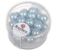 Rayher 14402356 Renaissance Boîte de 25 Perles en Verre ciré Ø 8 mm