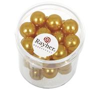 Rayher 14403162 Renaissance Lot de 35 Perles de Cire en Verre 10 mm