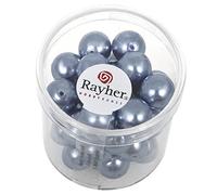 Rayher 14403374 Renaissance Lot de 35 perles en cire de verre Ø 10 mm