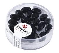 Rayher 14408576 Renaissance Olive Boîte de 20 pièces Noir 9 x 6 mm