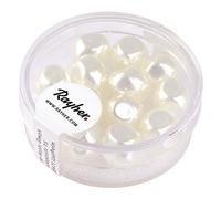Rayher 14409100 Lot de 13 Perles Renaissance Blanc Neige 9 mm Ø