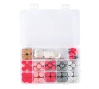 Coffret de perles en silicone - Rose Rose G