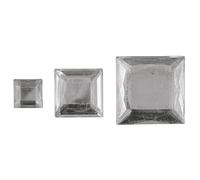 Rayher 1523537 Lot de 310 carrés de Strass en Acrylique 6,10,14 mm