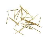 Rayher 2105600 épingles, 18 mm, Laiton, Boîte 50 g (env. 950 Pièces), Gold, Taille unique, Doré
