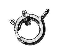 Rayher 2219121 SB-Btl Lot de 3 Anneaux à Ressort 9 mm de diamètre Platine