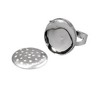 Rayher 2228521 Bague avec Tamis, 20 mm à Weber, sous Blister 1stück, Platine