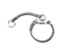 Rayher - 2228921 - Porte-clés 20 mm de diamètre, 6 cm, sous blister de 2 pièces, plat