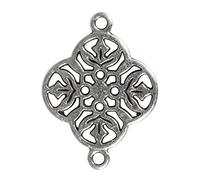 Rayher 2269322 Décoration en métal Motif fleur 15 mm Diamètre 1 mm