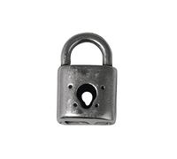 Rayher 2294548 Élément décoratif en métal 15 mm de diamètre, Grand Trou 4 mm de diamètre, S