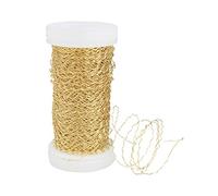 Rayher 2402800 Fil à Effet pour Arts Créatifs, 0,22 mmø Bobine 60 m, Doré