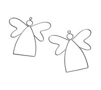 Rayher 24124000 Fil ANGE, argenté, 1 pce., métal, 13X12cm, suspension, arts décoratifs, Noël -24095000