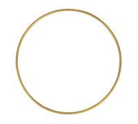 Rayher 2505106 Cercle Nu en Métal - DIY Attrapes-rêves & Abat-Jour, 15 cm - Or