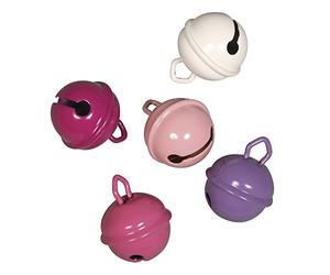 Rayher 25075000 clochettes en Métal à 19 mm, lot DE 5 Pièces Tons Roses