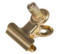 Rayher 25179616 Clip en métal avec vis, 2,2x2,2 cm, 3 pces, or