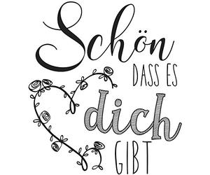 Rayher 29110000 Tampon Motif Schà¶n DASS ES Dich Gibt, Bois, Marron, 6 x 6 x 2,6 cm