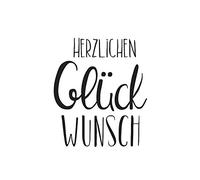 Rayher 29167000 Tampon "Herzlichen Glückwunsch"