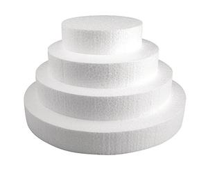 Rayher 3003300 Disque Polystyrène ø 15 cm x 4 cm d’épaisseur, pour Cake Pop, Blanc